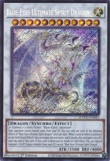 Blue-Eyes Ultimate Spirit Dragon [Secret Rare] SDWD-EN043