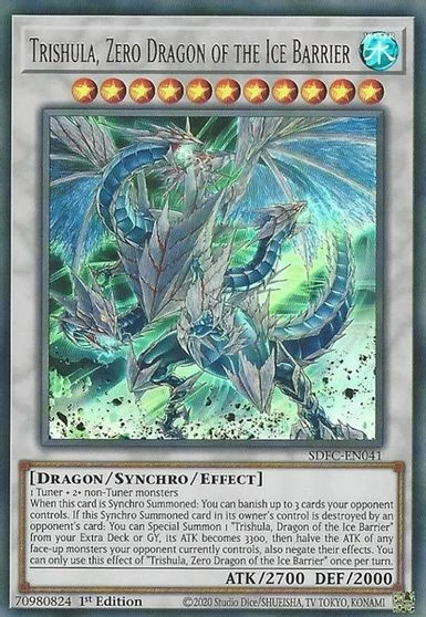 Trishula, Zero Dragon of the Ice Barrier SDFC-EN041
