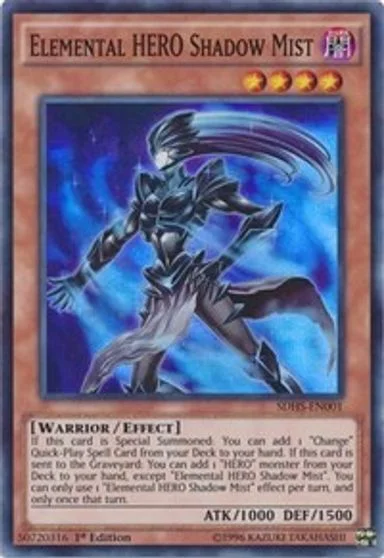 Elemental HERO Shadow Mist SDHS-EN001