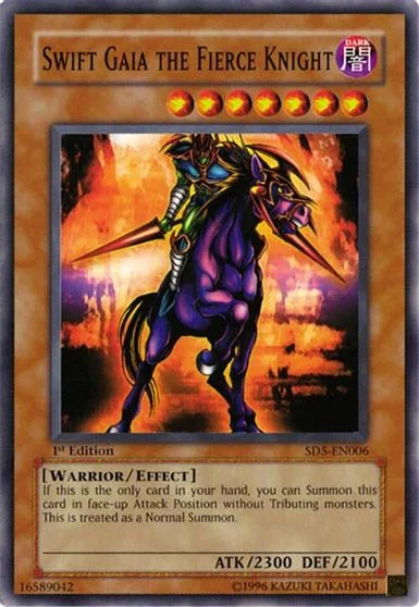 Swift Gaia the Fierce Knight SD5-EN006