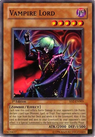 Vampire Lord [1st Edition] SD2-EN003