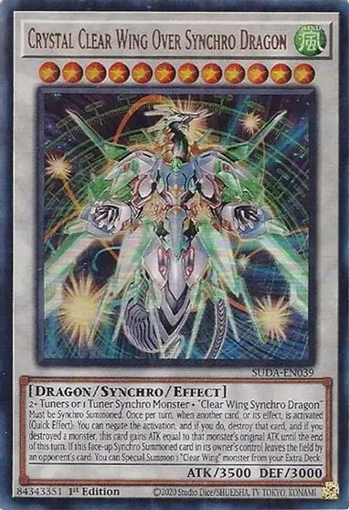 Crystal Clear Wing Over Synchro Dragon SUDA-EN039
