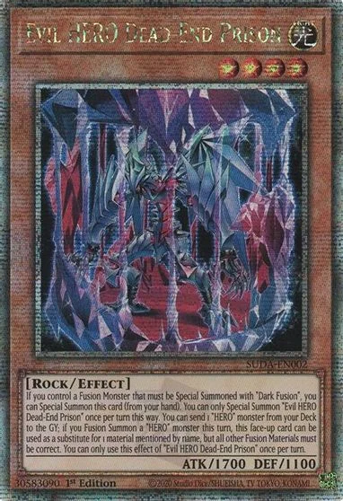 Evil HERO Dead-End Prison [Quarter Century Secret Rare] SUDA-EN002