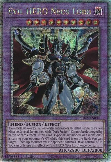 Evil HERO Neos Lord [Quarter Century Secret Rare] SUDA-EN031