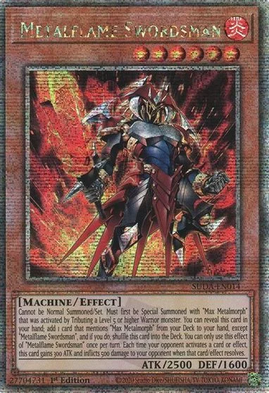 Metalflame Swordsman [Quarter Century Secret Rare] SUDA-EN014