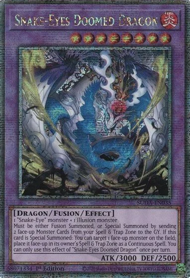 Snake-Eyes Doomed Dragon [Quarter Century Secret Rare] SUDA-EN035