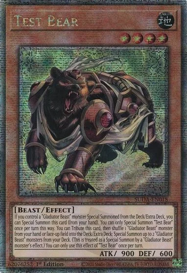 Test Bear [Quarter Century Secret Rare] SUDA-EN018