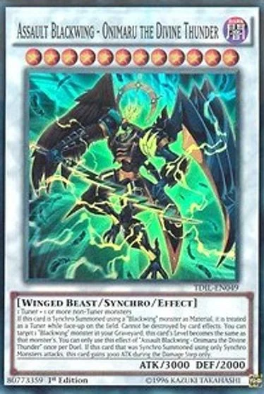 Assault Blackwing - Onimaru the Divine Thunder [1st Edition] TDIL-EN049