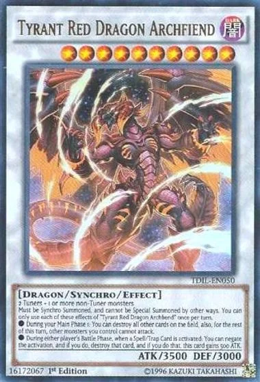 Tyrant Red Dragon Archfiend [1st Edition] TDIL-EN050