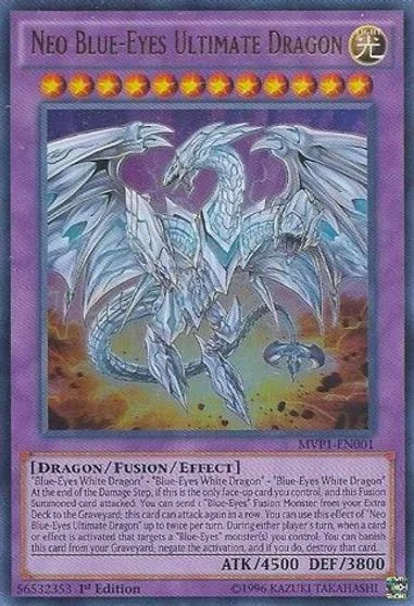 Neo Blue-Eyes Ultimate Dragon [1st Edition Ultra Rare] MVP1-EN001