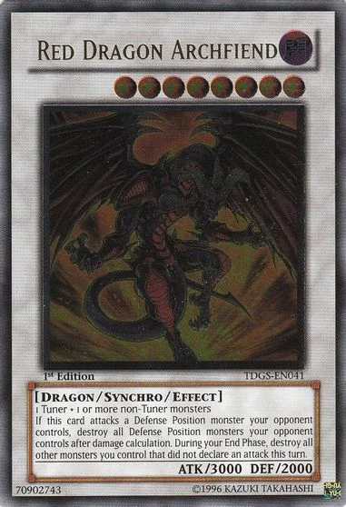 Red Dragon Archfiend [Ultimate Rare 1st Edition] TDGS-EN041