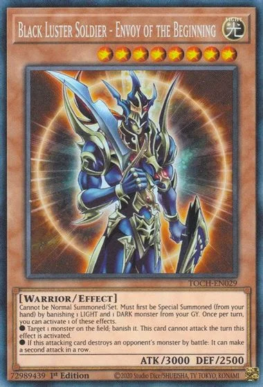 Black Luster Soldier - Envoy of the Beginning [Collector's Rare 1st Edition] TOCH-EN029