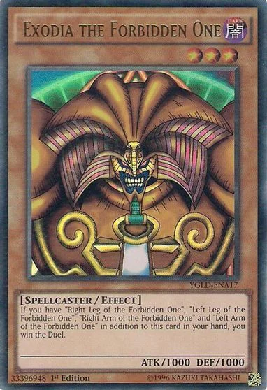 Exodia the Forbidden One [1st Edition] YGLD-ENA17